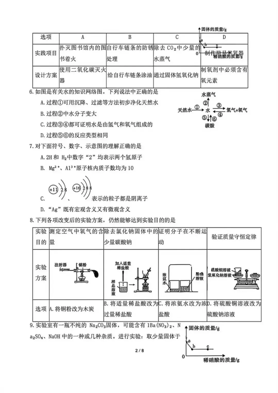 2026延安初三联考化学试卷(含答案) 第3张 2026延安初三联考化学试卷(含答案) 第3张