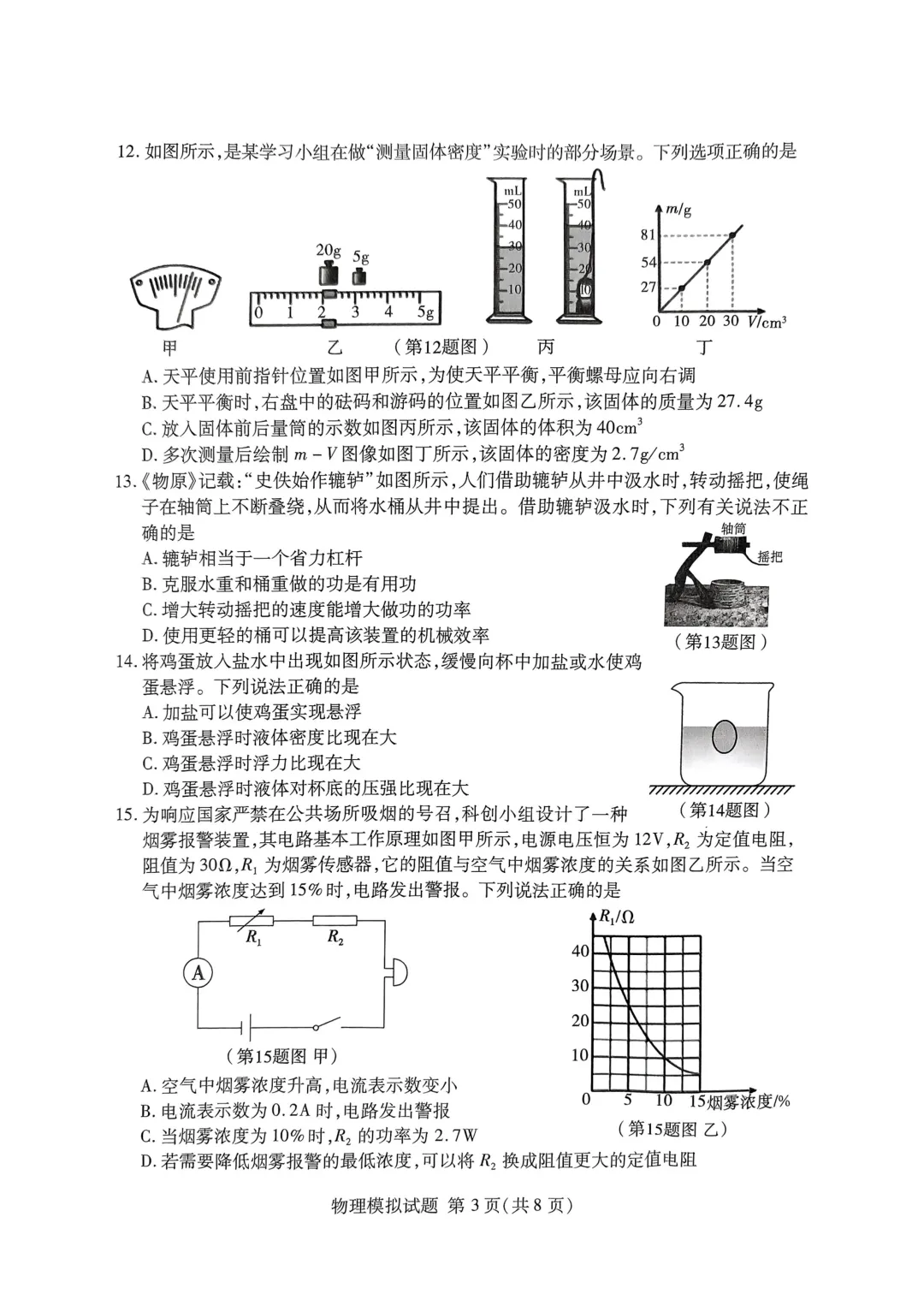 一模真题-2025年山东省临沂市兰山区中考一模物理试卷(完整版 + 答案) 第6张 一模真题-2025年山东省临沂市兰山区中考一模物理试卷(完整版 + 答案) 第6张