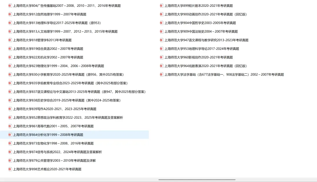 上海师范大学考研专业课历年真题汇总(含2026真题) 第3张