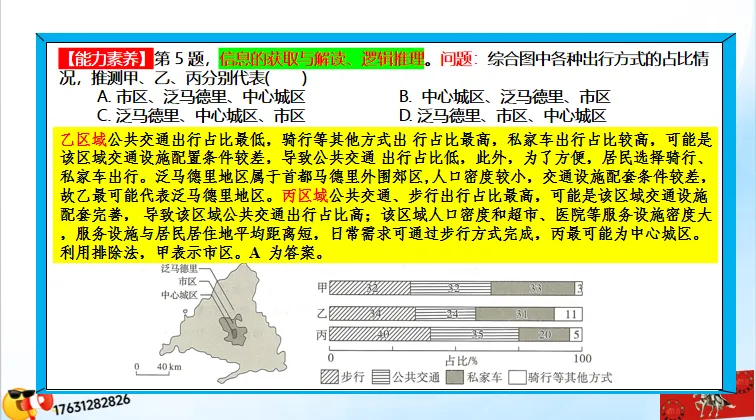 二轮微专题《高考真题分类官方解析》:交通运输 第44张