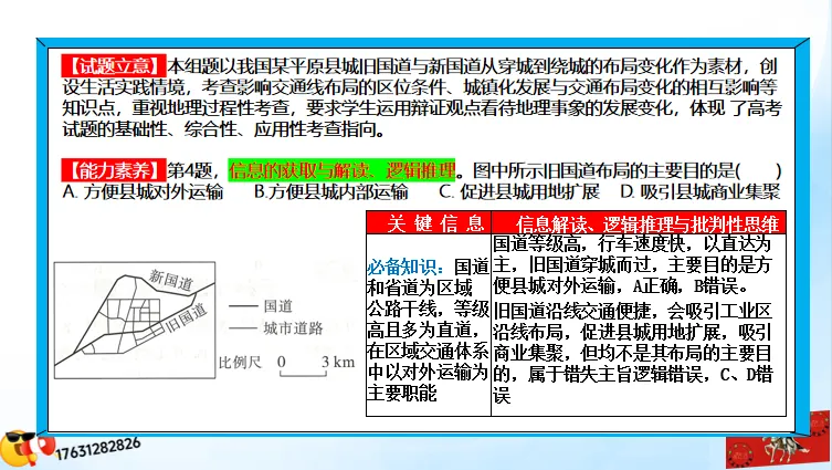 二轮微专题《高考真题分类官方解析》:交通运输 第50张