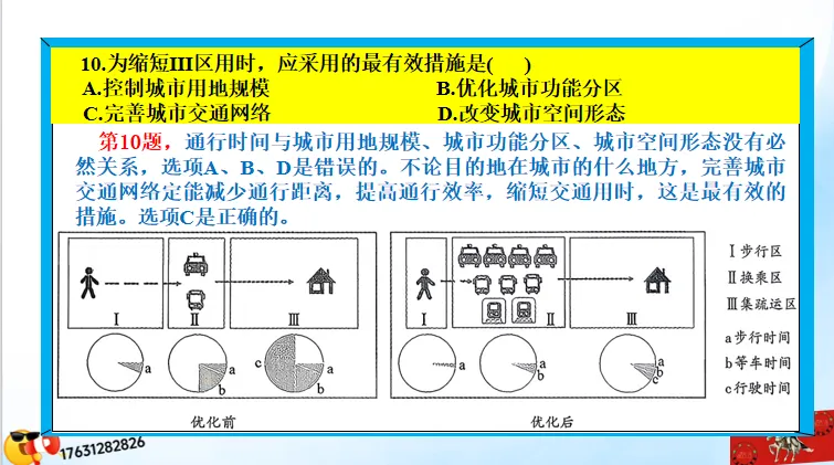 二轮微专题《高考真题分类官方解析》:交通运输 第73张