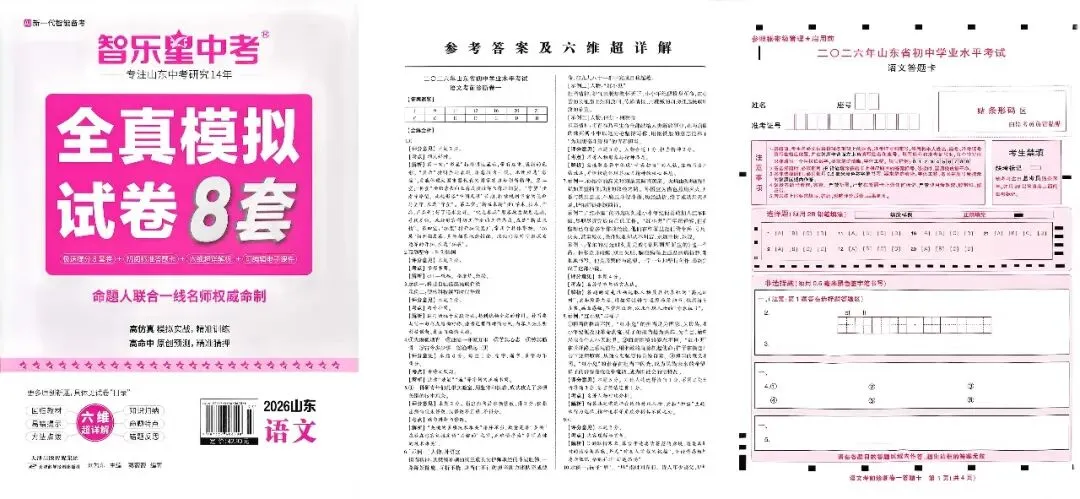 三源书吧【中考教辅书推荐】:《全真模拟试卷8套》高仿真模拟实战,精准训练;高命中原创预测,精准猜押. 第50张