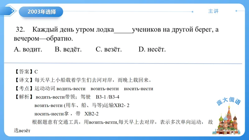 真题课件系列2003年语法选择题解析 第3张