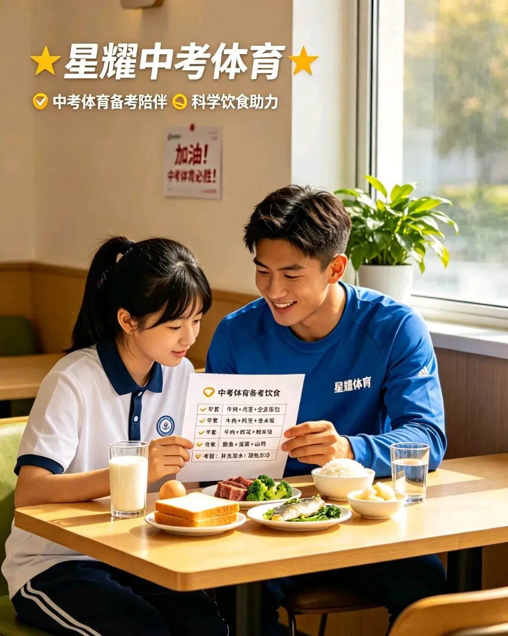 中考体育考前一周饮食指南:不止是吃对,更是星耀中考体育陪你体能与心态双蓄力 第2张