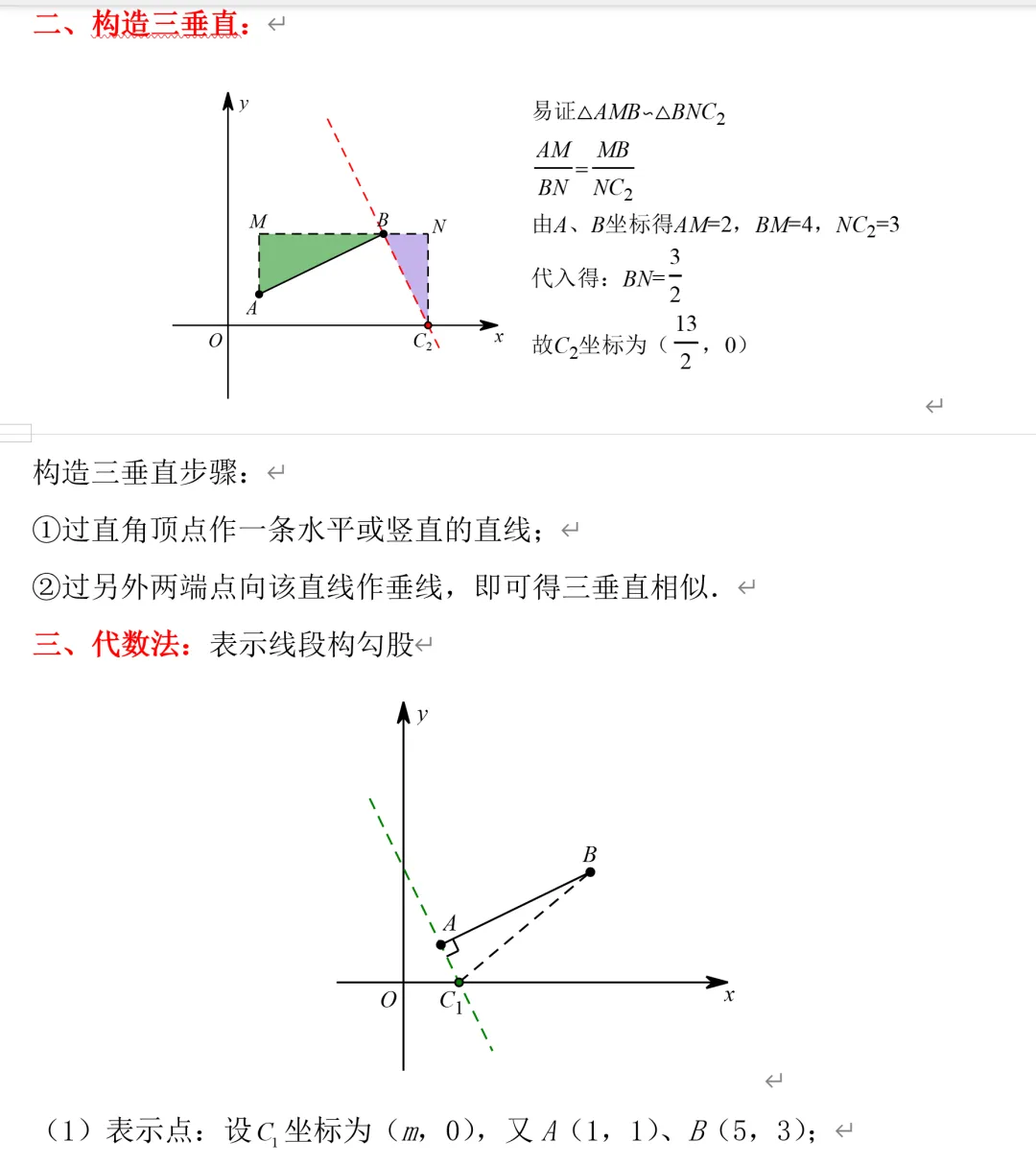 中考数学二次函数压轴题12,直角三角形存在性问题 第3张 中考数学二次函数压轴题12,直角三角形存在性问题 第3张