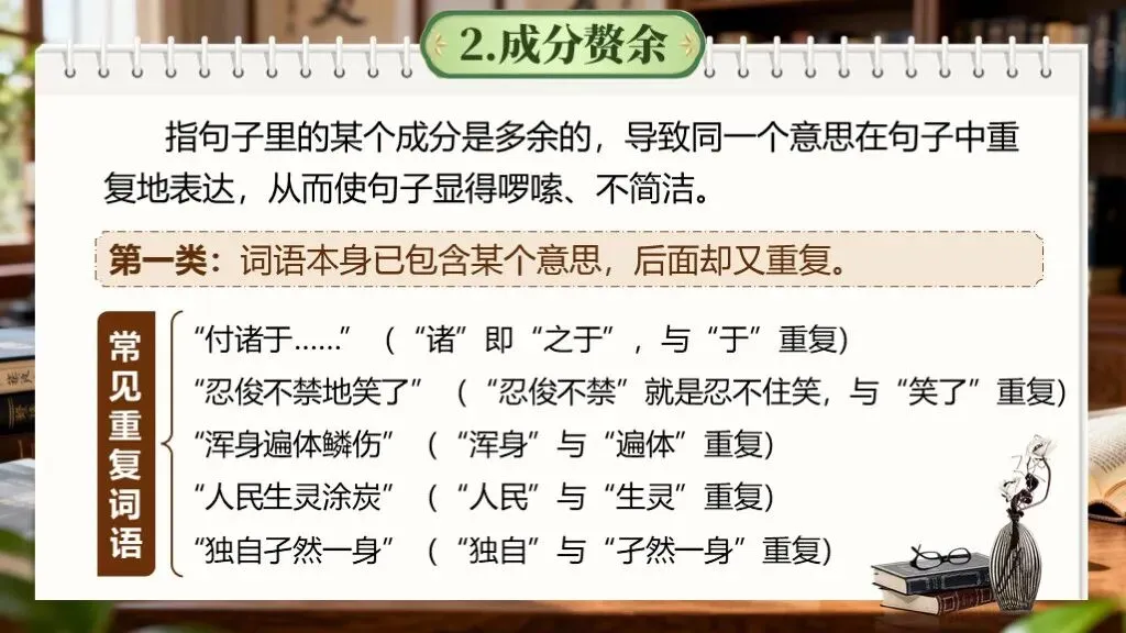 【中考专题复习】专题四《病句的辨析与修改》课件(考点解读+复习攻略) 第23张 【中考专题复习】专题四《病句的辨析与修改》课件(考点解读+复习攻略) 第23张