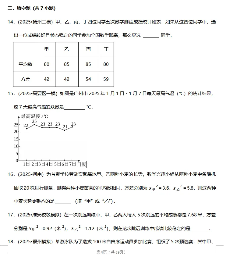 中考必看!2026年中考数学常考34个考点专题专练,各种知识点、题型应有尽有! 第9张