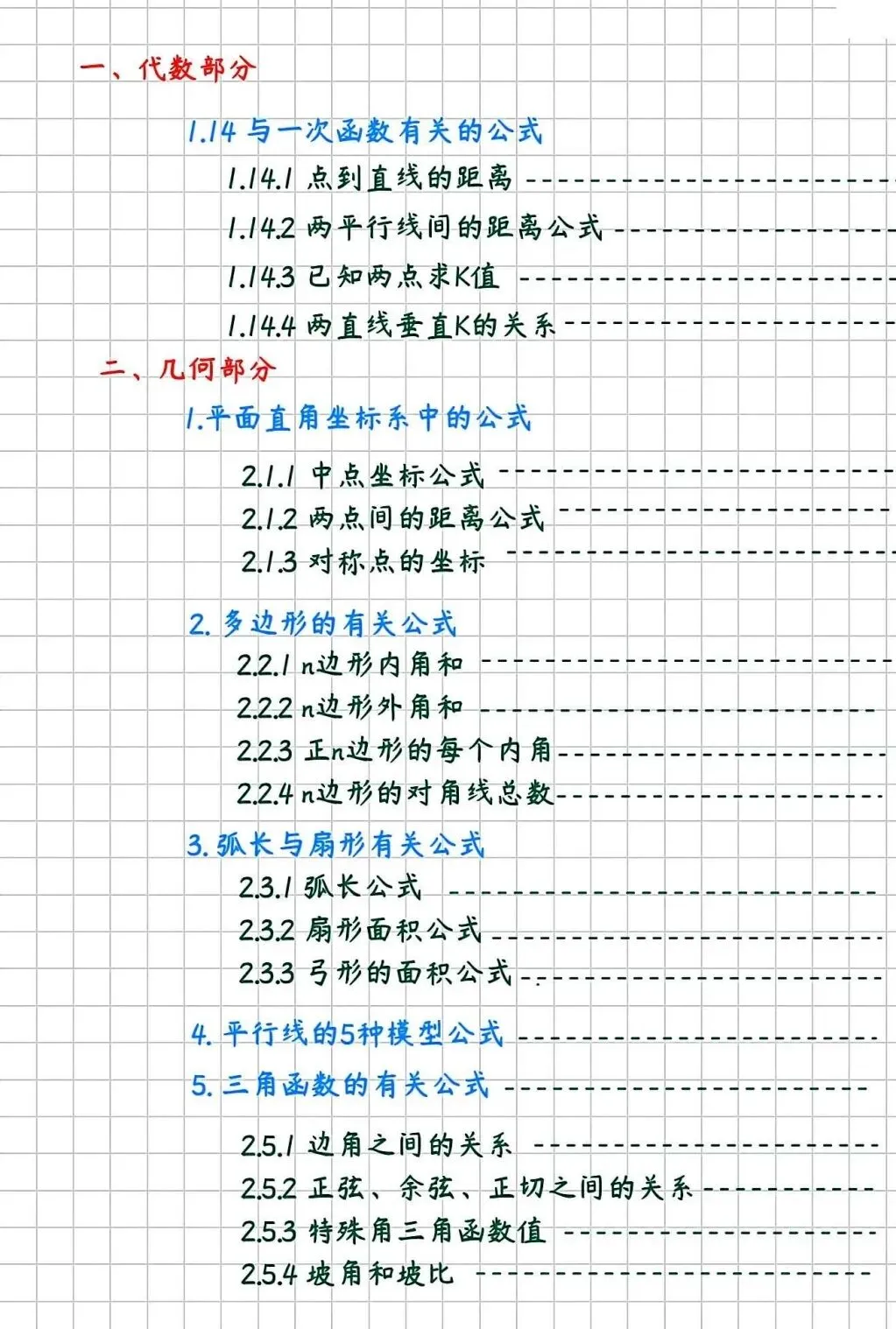 中考数学必备公式1(彩) 第3张