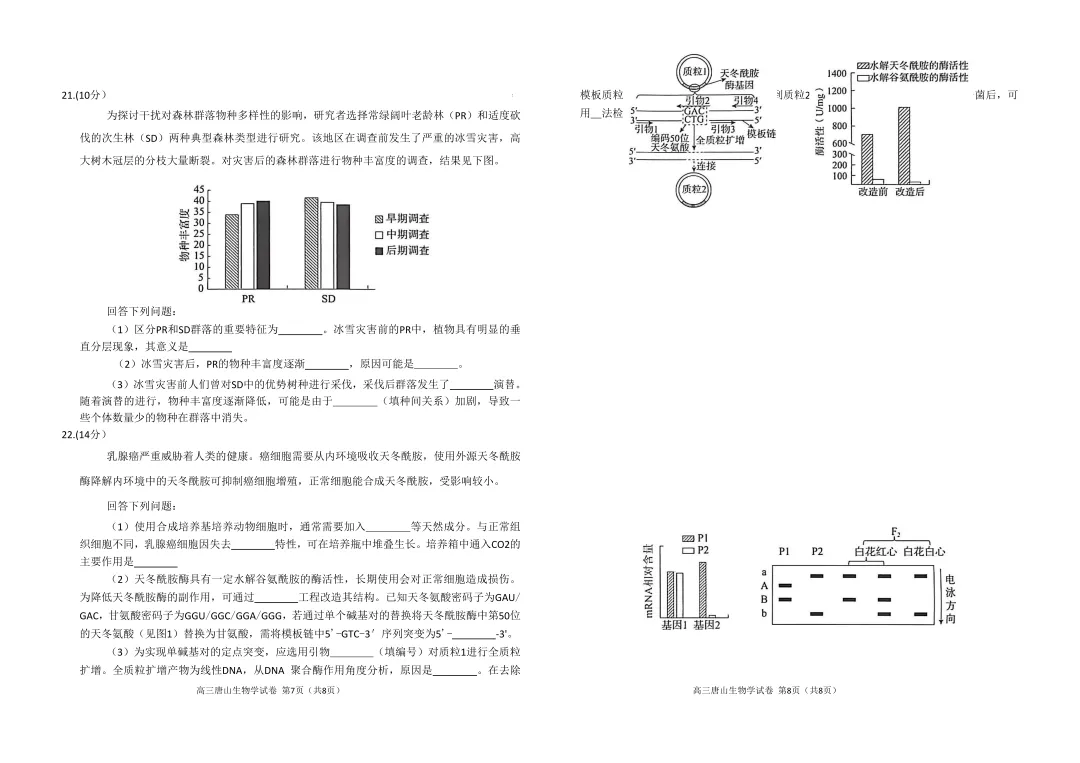 【模拟试卷领取】2026 唐山高三一模理科卷免费领!精准对标高考,冲刺提分必刷 第17张 【模拟试卷领取】2026 唐山高三一模理科卷免费领!精准对标高考,冲刺提分必刷 第17张