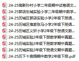 济南各区往年1-6年级语、数、英期中真题免费领取中! 第17张