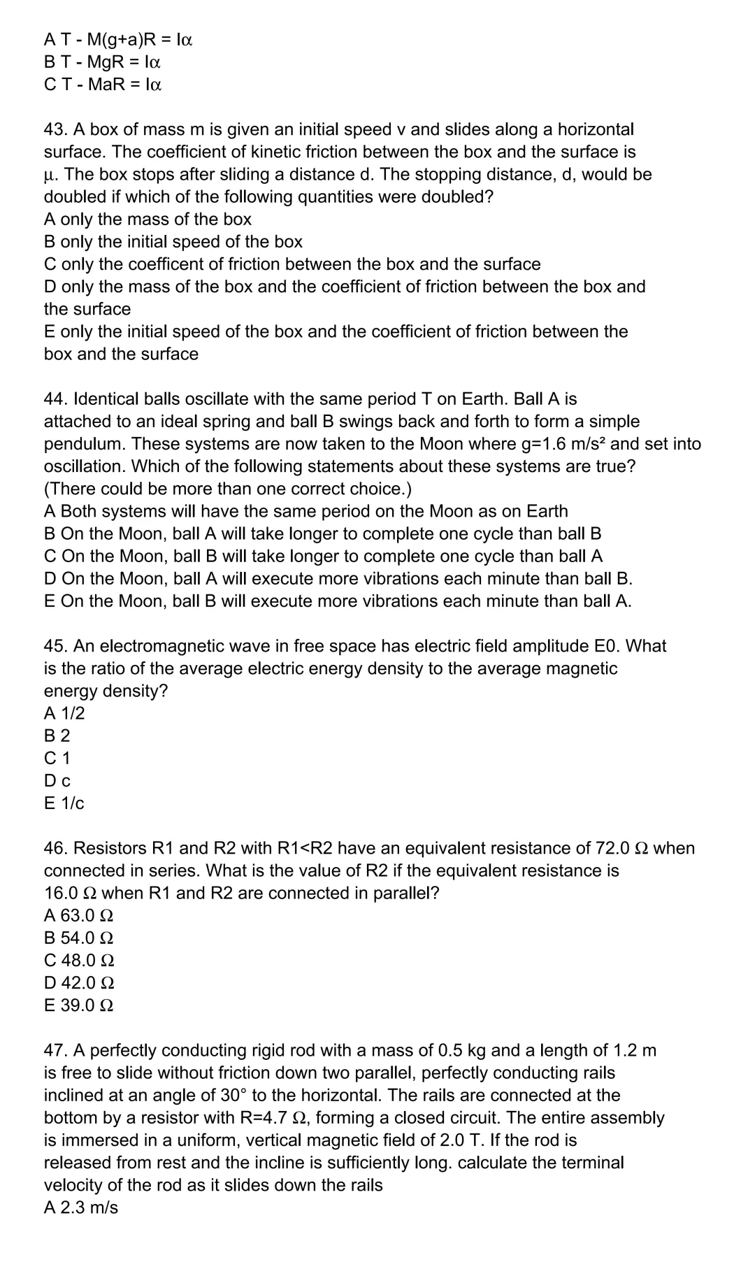 2026年物理碗真题及解析(PDF版)! 第11张
