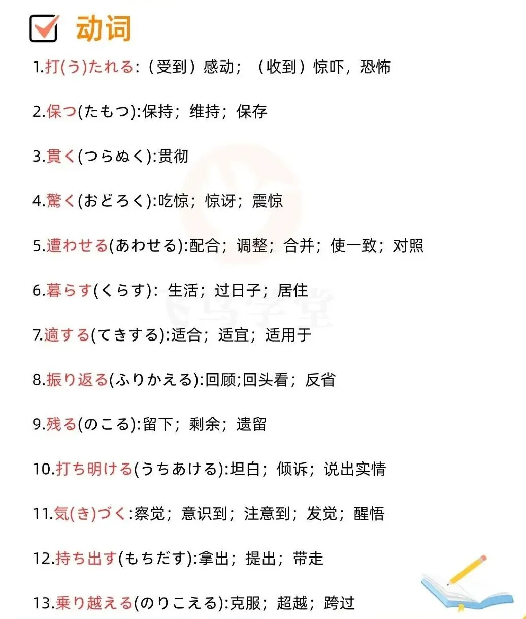 25年高考日语真题 | 阅读理解重点单词整理 第6张 25年高考日语真题 | 阅读理解重点单词整理 第6张