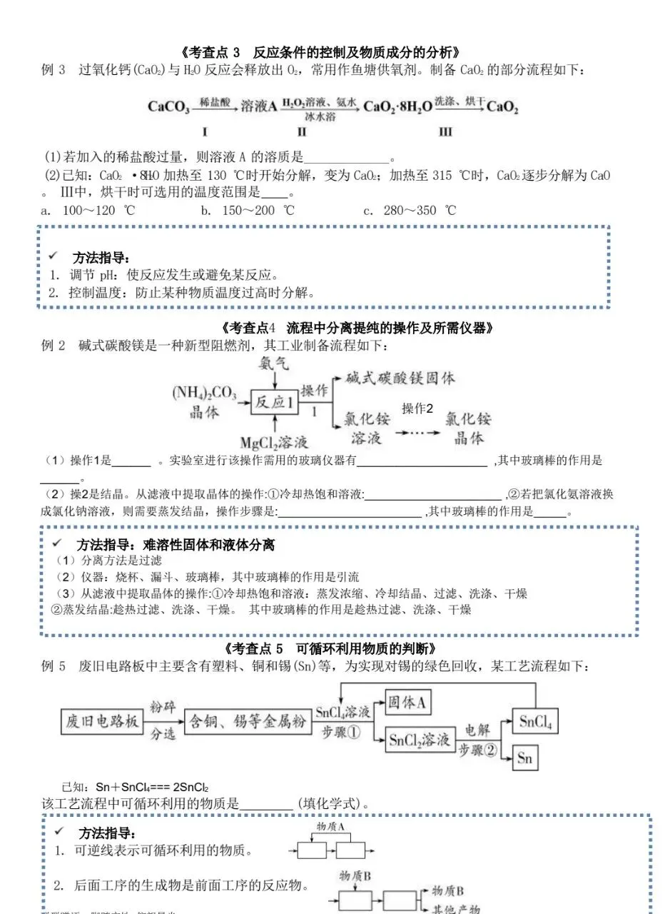 中考复习—物质转化流程专题 第2张
