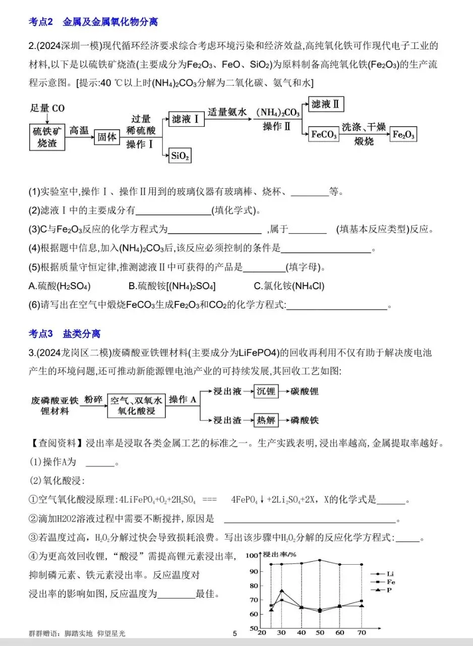 中考复习—物质转化流程专题 第5张