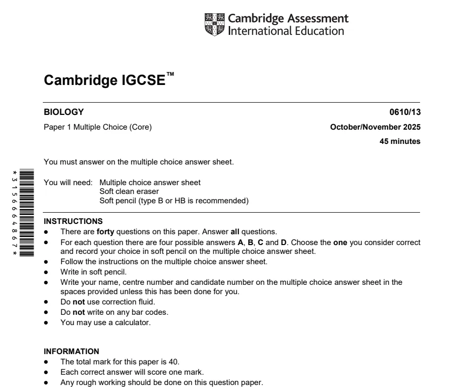 最新版IGCSE历年真题(CIE/Edexcel/AQA全覆盖),高清可打印~ 第19张
