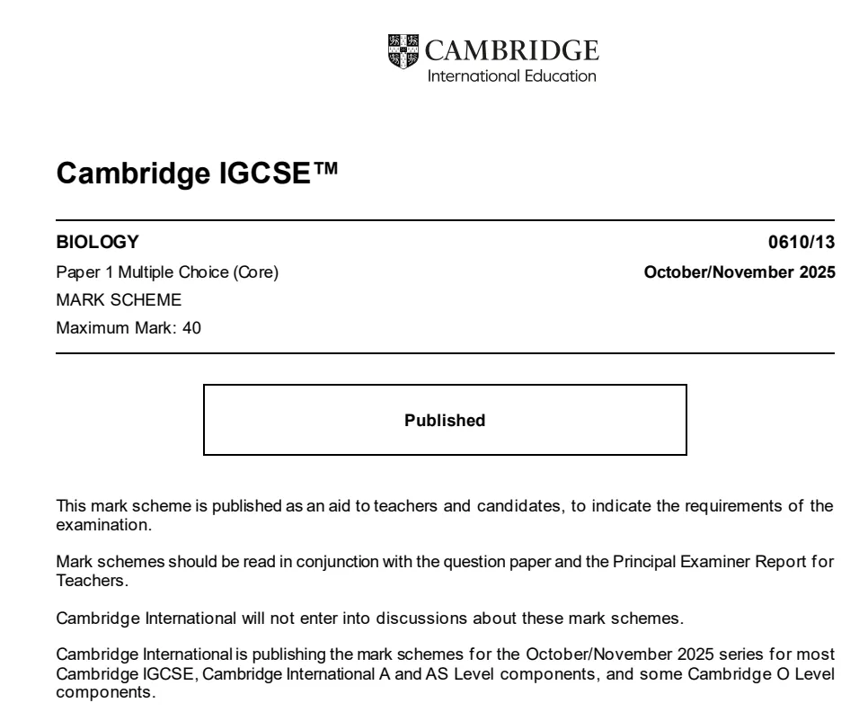最新版IGCSE历年真题(CIE/Edexcel/AQA全覆盖),高清可打印~ 第21张