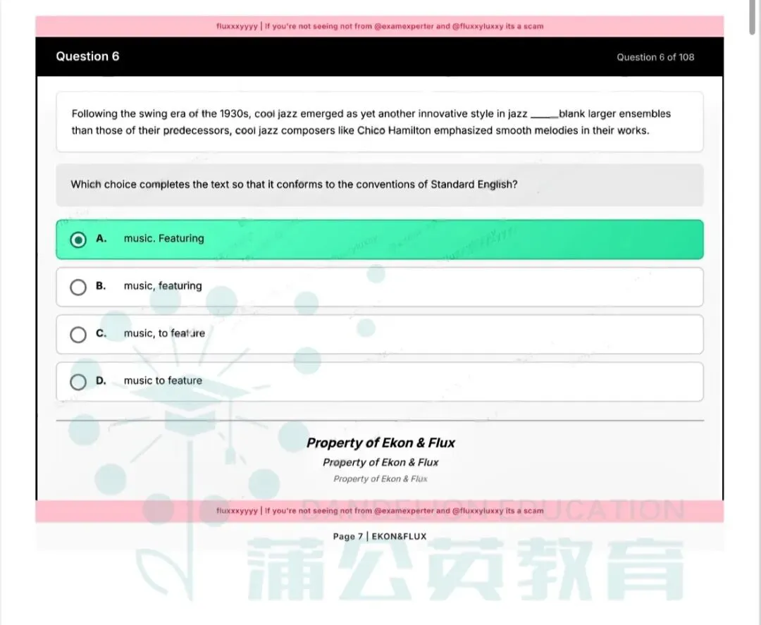 【快来对答案】2026年3月SAT北美真题答案pdf及解析已出!!电子版汇总(完整版高清) 第9张