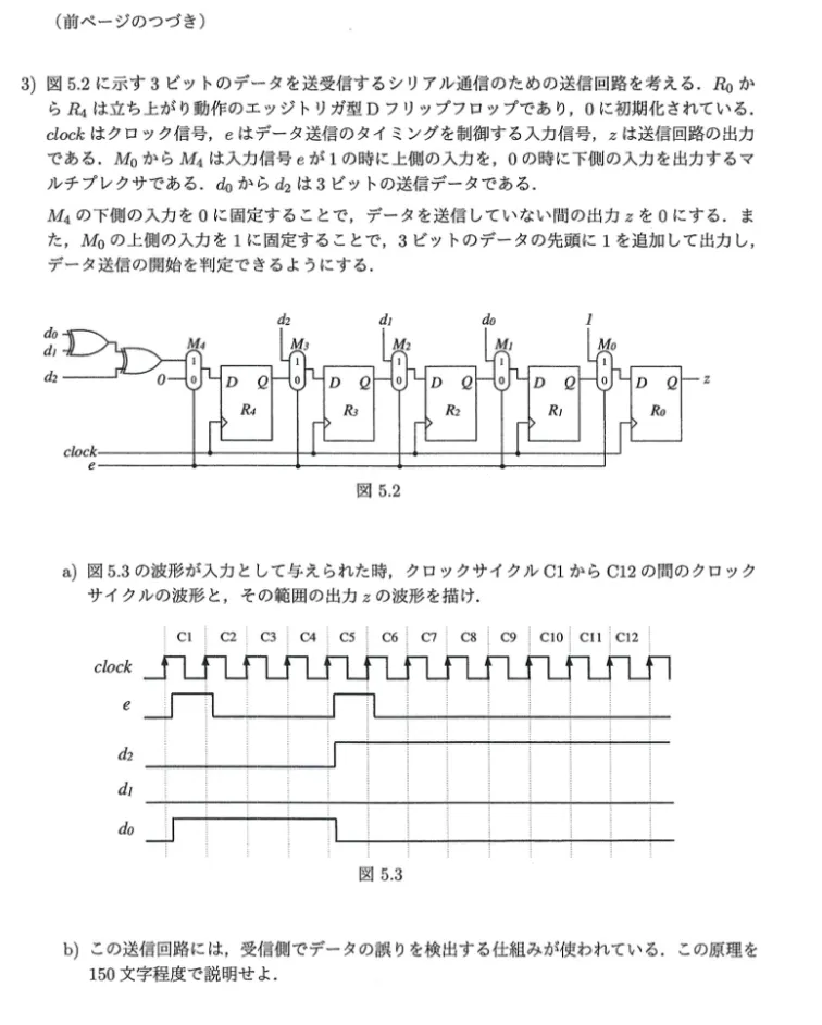 本周真题丨电子电气丨东京工业大学情报工学-数字电路丨中文解读/考点/解题思路/答案/难易点评 第13张 本周真题丨电子电气丨东京工业大学情报工学-数字电路丨中文解读/考点/解题思路/答案/难易点评 第13张