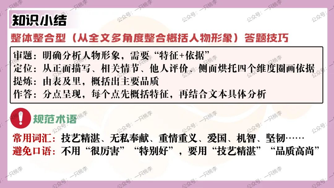 中考复习 | 中考语文小说阅读理解专题五:人物形象 第67张 中考复习 | 中考语文小说阅读理解专题五:人物形象 第67张