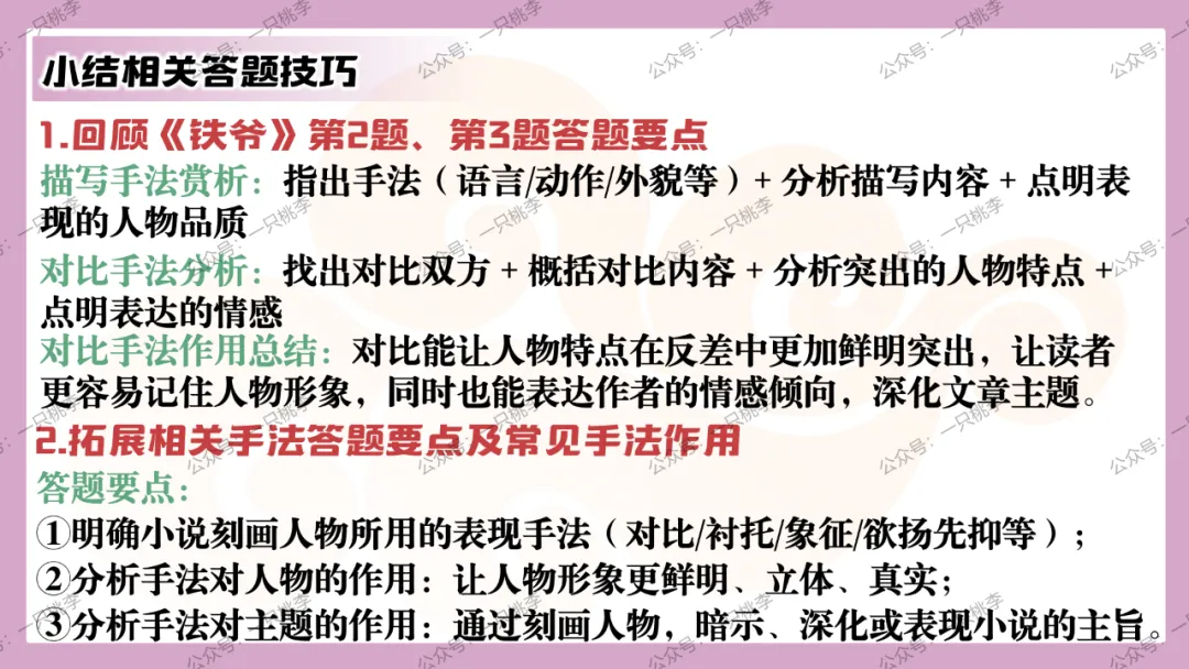 中考复习 | 中考语文小说阅读理解专题五:人物形象 第89张 中考复习 | 中考语文小说阅读理解专题五:人物形象 第89张