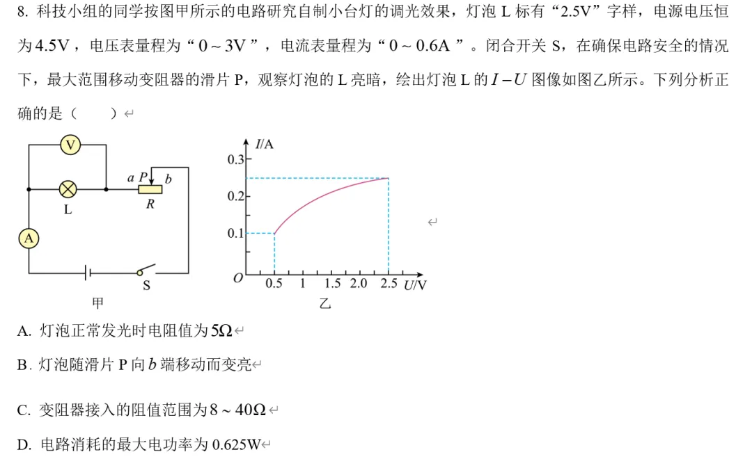重庆物理中考真题| 2025年重庆中考真题 第6张
