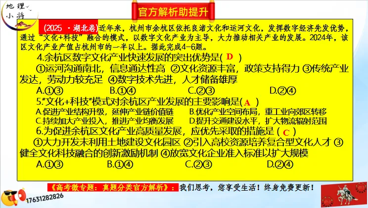 微专题《高考真题分类官方解析》:服务业 第48张 微专题《高考真题分类官方解析》:服务业 第48张