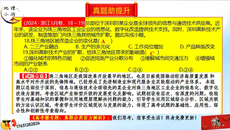 微专题《高考真题分类官方解析》:服务业 第52张 微专题《高考真题分类官方解析》:服务业 第52张