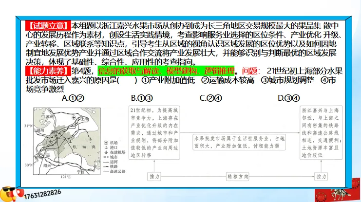 微专题《高考真题分类官方解析》:服务业 第73张 微专题《高考真题分类官方解析》:服务业 第73张