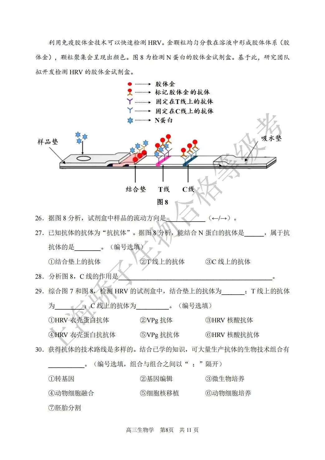 2026.4 浦东新区生物二模试卷及答案 第8张