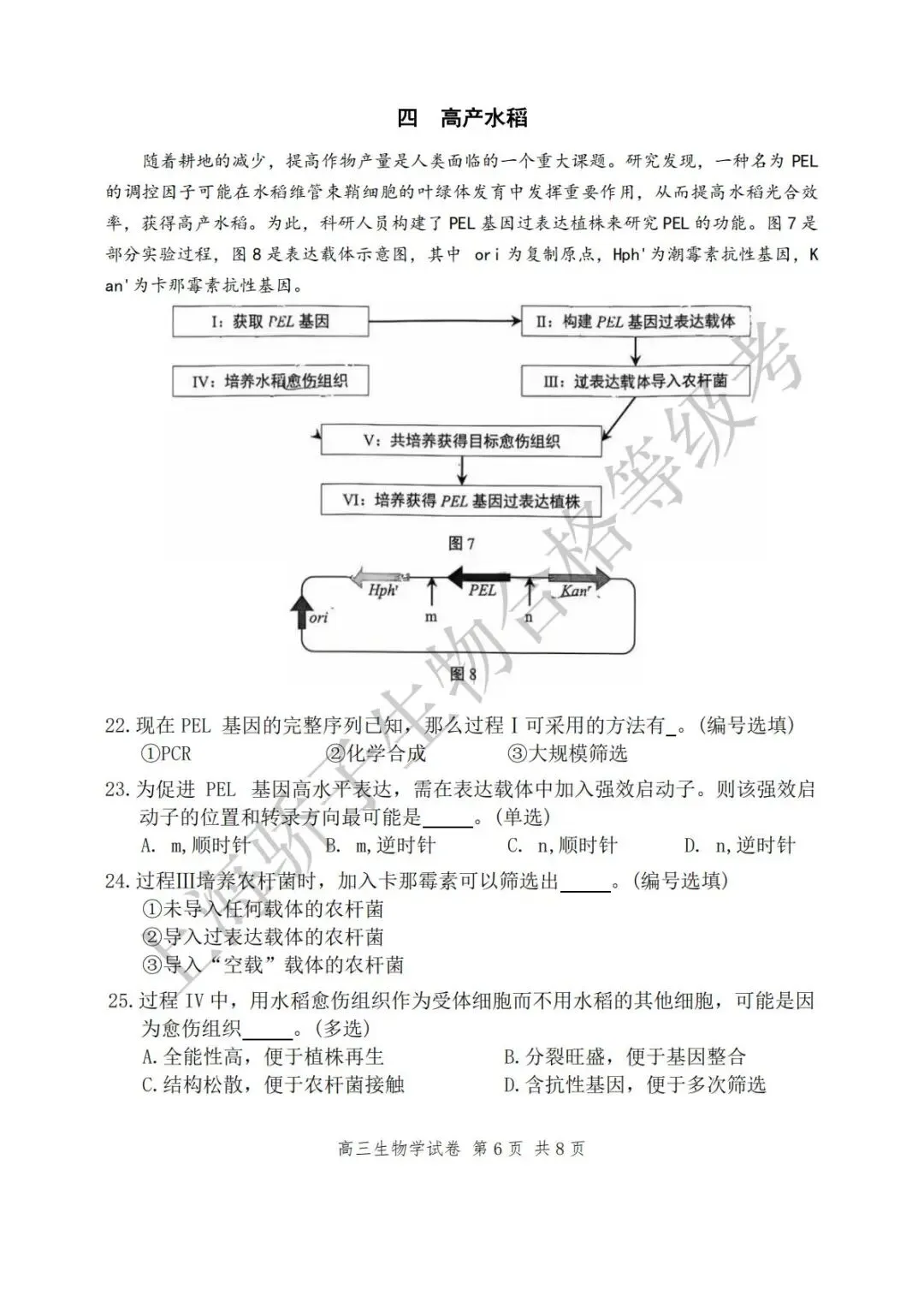 2026.4 静安&普陀二模试卷及答案 第7张
