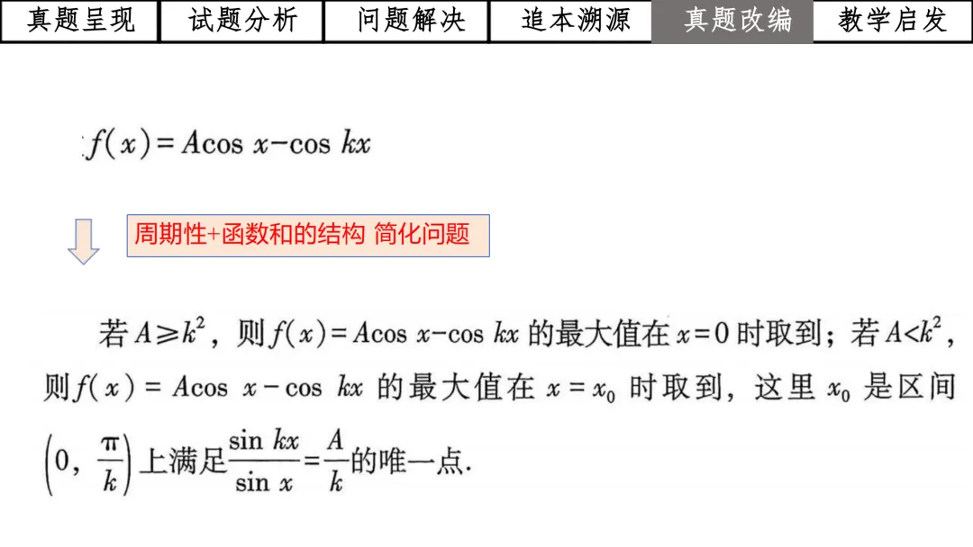 【高考真题说题】2025年全国1卷第19题三角与导数说题D28 第39张