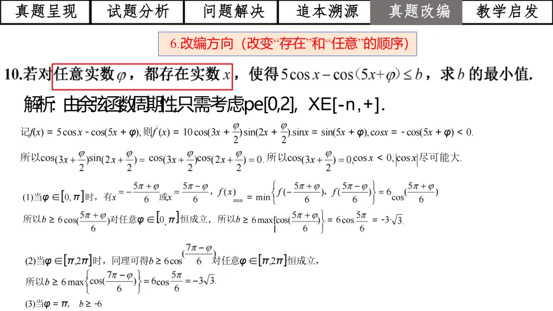 【高考真题说题】2025年全国1卷第19题三角与导数说题D28 第46张