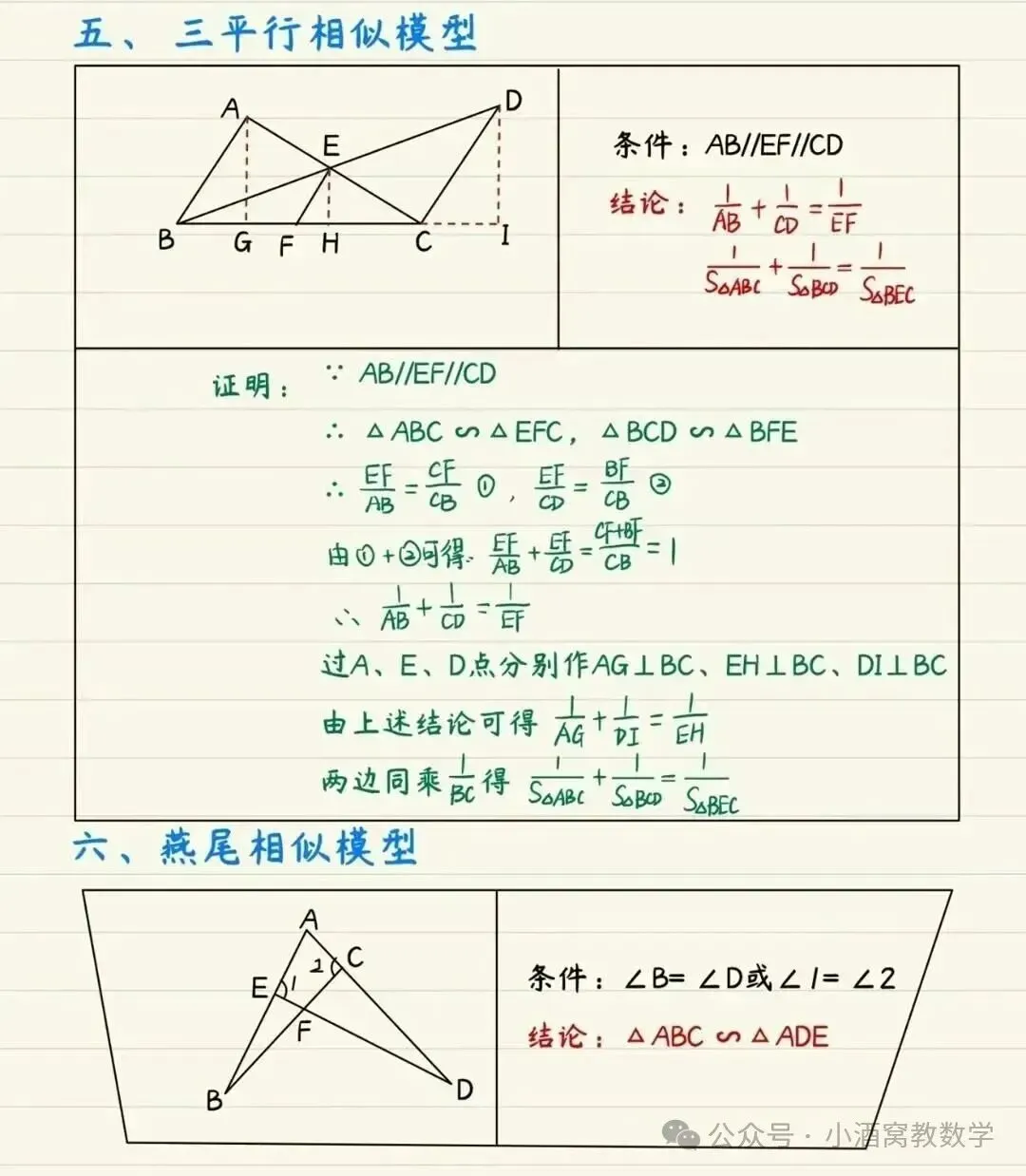 中考数学常见相似模型 第6张