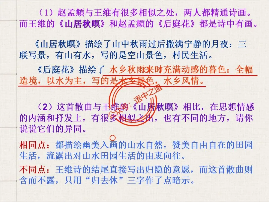 【对标真题】讲透高考热考题型【古诗比较鉴赏】 第71张