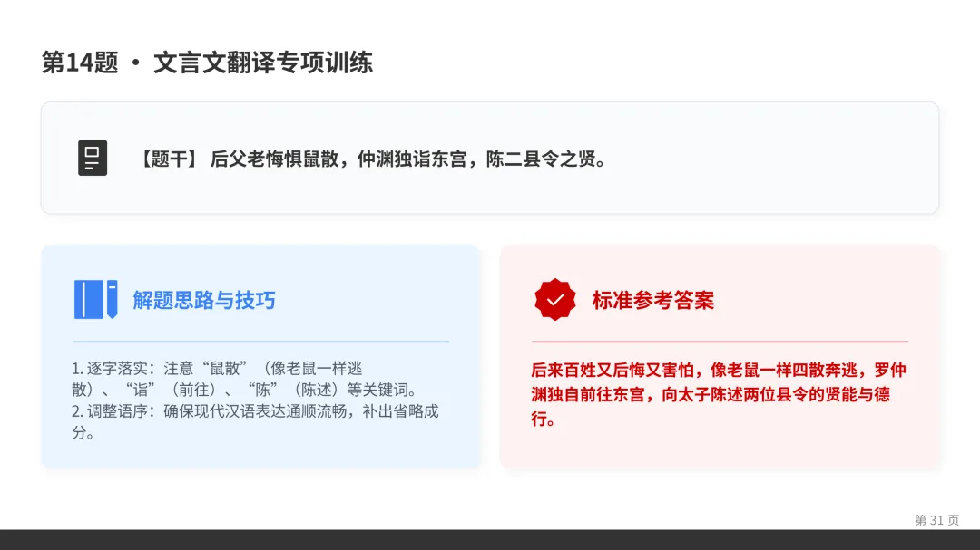 2025年武汉市中考语文阅读理解真题讲解(实用文+名著+文言文+文学类文本+古诗词+语言基础)方法和解题思路作题过程比答案重要 第30张