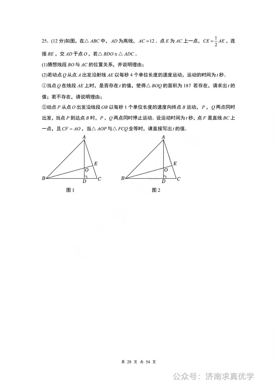 【真题】济南市市中区2024-2025学年下学期七年级期中测试数学试题(解析见文末) 第10张