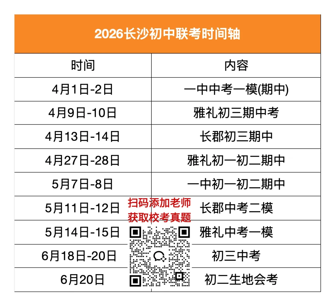 期中考时间确定!四大集团初一联考真题免费领取 第4张