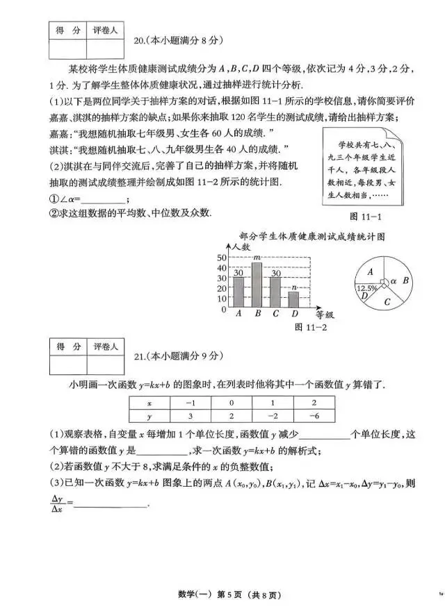 【模拟试卷】2026年河北省九年级巩固练习『数学』试卷一! 第6张