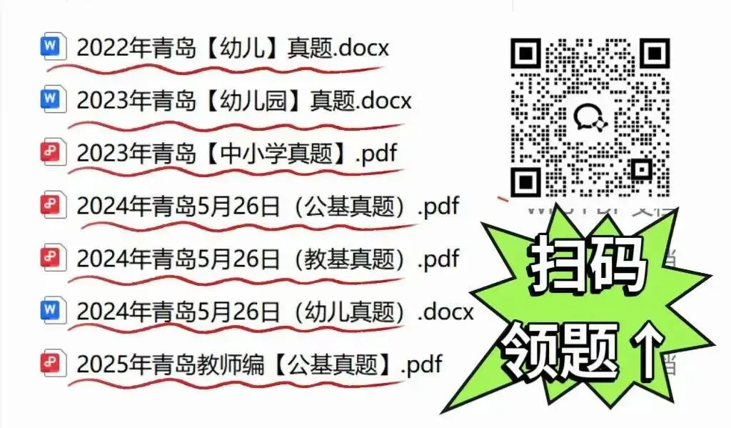 速度!青岛(回忆版)真题领取! 第1张