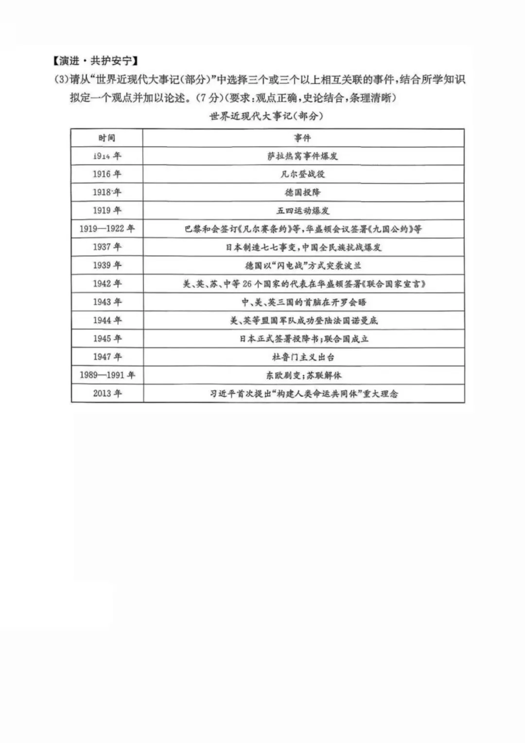 历史/2026中考模拟试卷(二) 第8张