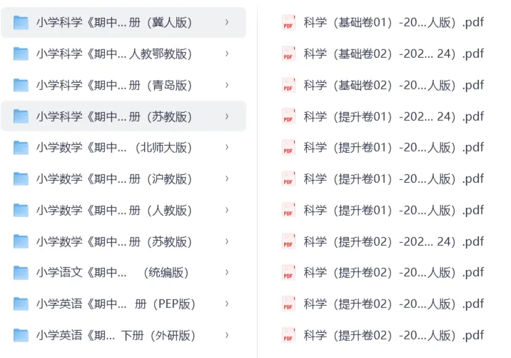 试卷分享:1至6年级下册期中试卷(可下载) 第2张