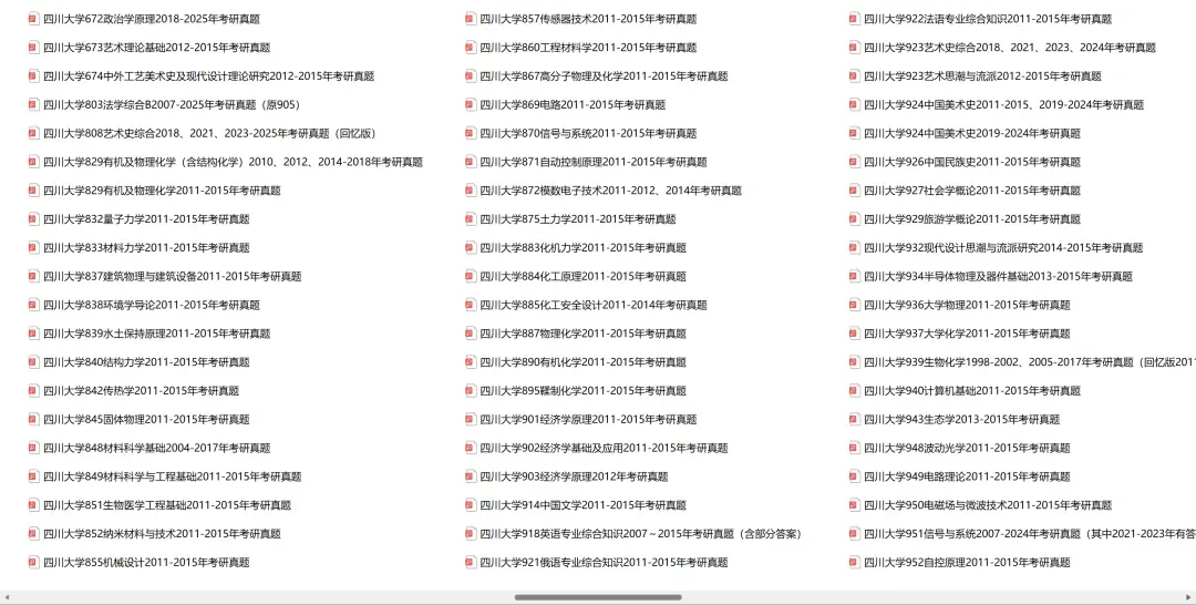 四川大学考研专业课历年真题汇总(含2026真题) 第3张 四川大学考研专业课历年真题汇总(含2026真题) 第3张