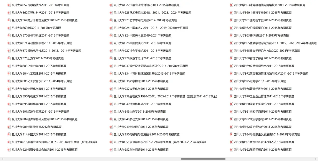 四川大学考研专业课历年真题汇总(含2026真题) 第4张 四川大学考研专业课历年真题汇总(含2026真题) 第4张