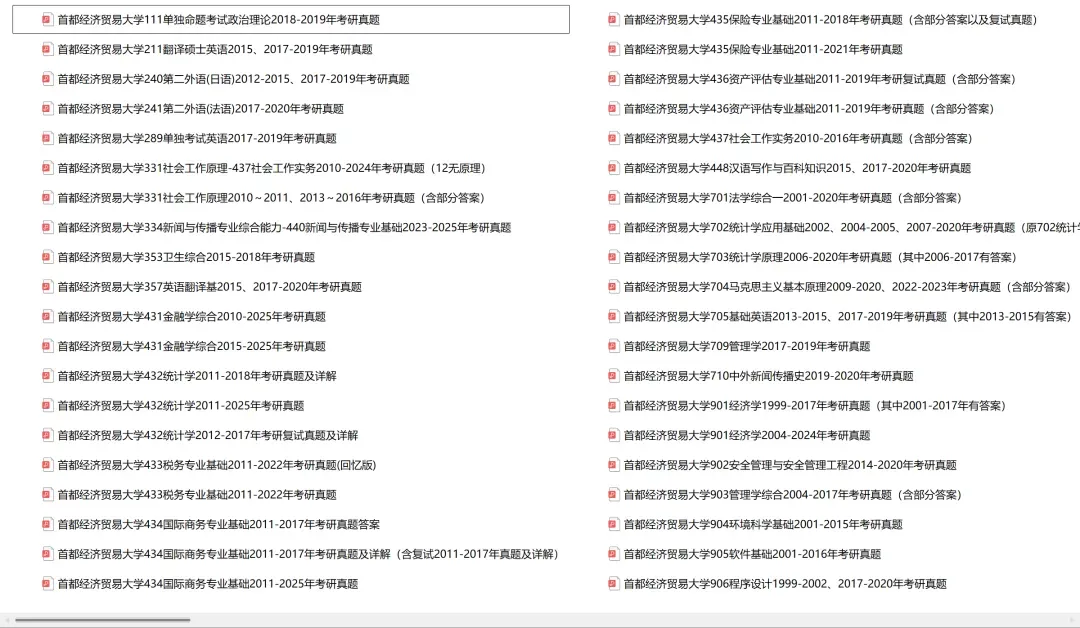 首都经济贸易大学考研专业课历年真题汇总(含2026真题) 第2张 首都经济贸易大学考研专业课历年真题汇总(含2026真题) 第2张