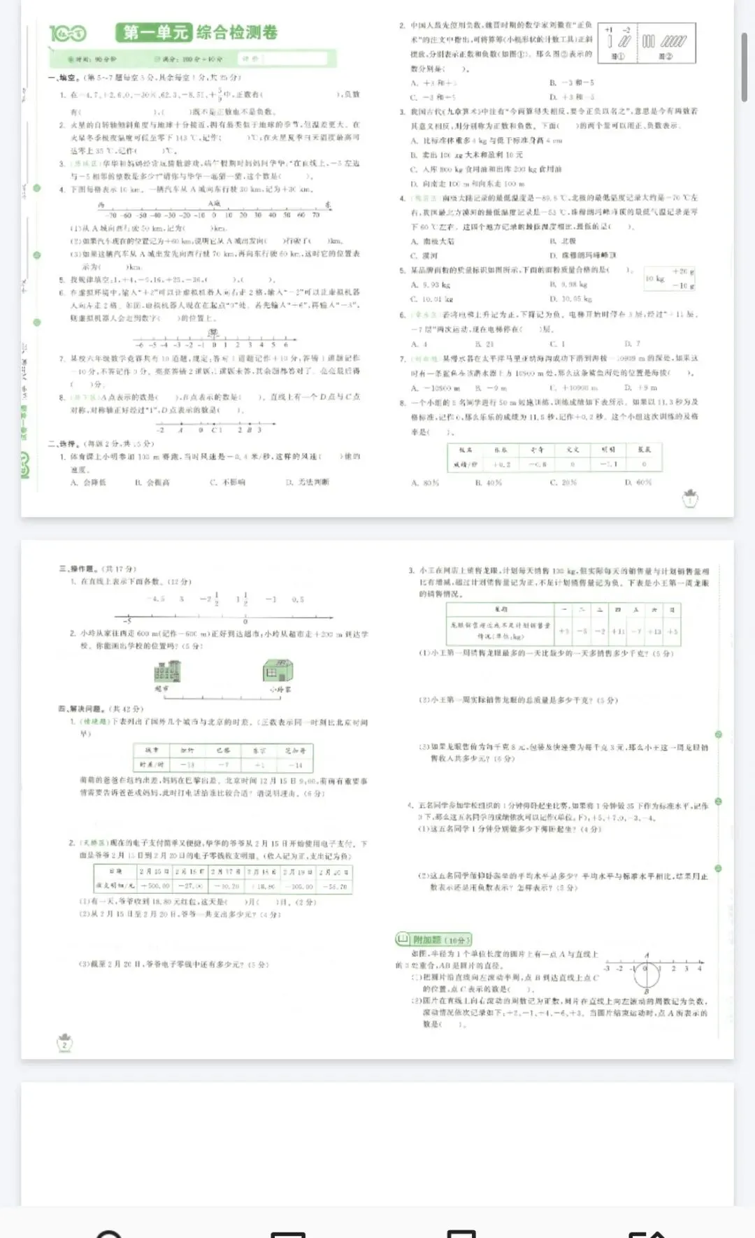 《红一百试卷一本通》人教版数学1-6年级下册丨pdf电子版,可下载打印, 第2张