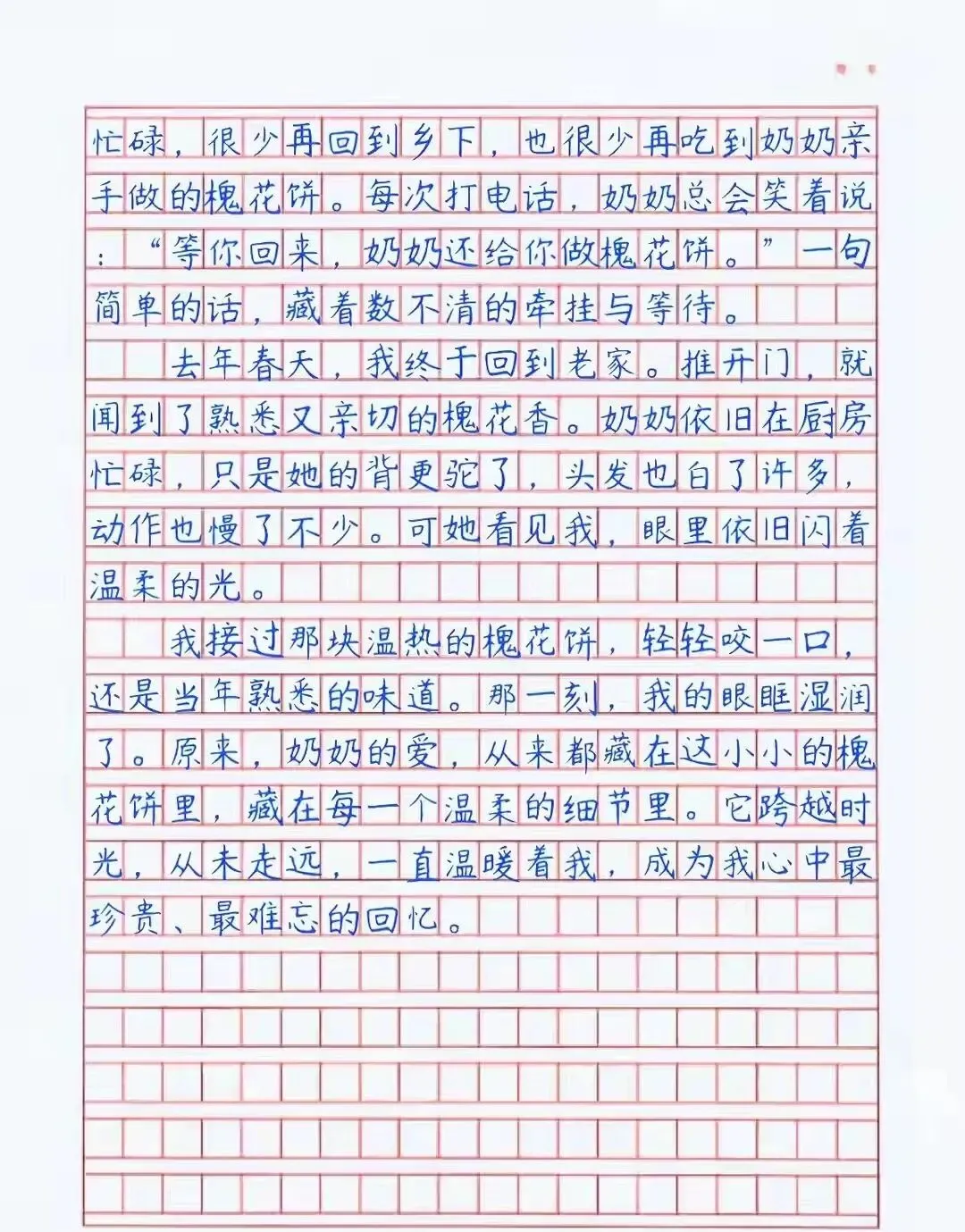 中考亲情满分作文3篇|背会直接拿高分 第6张