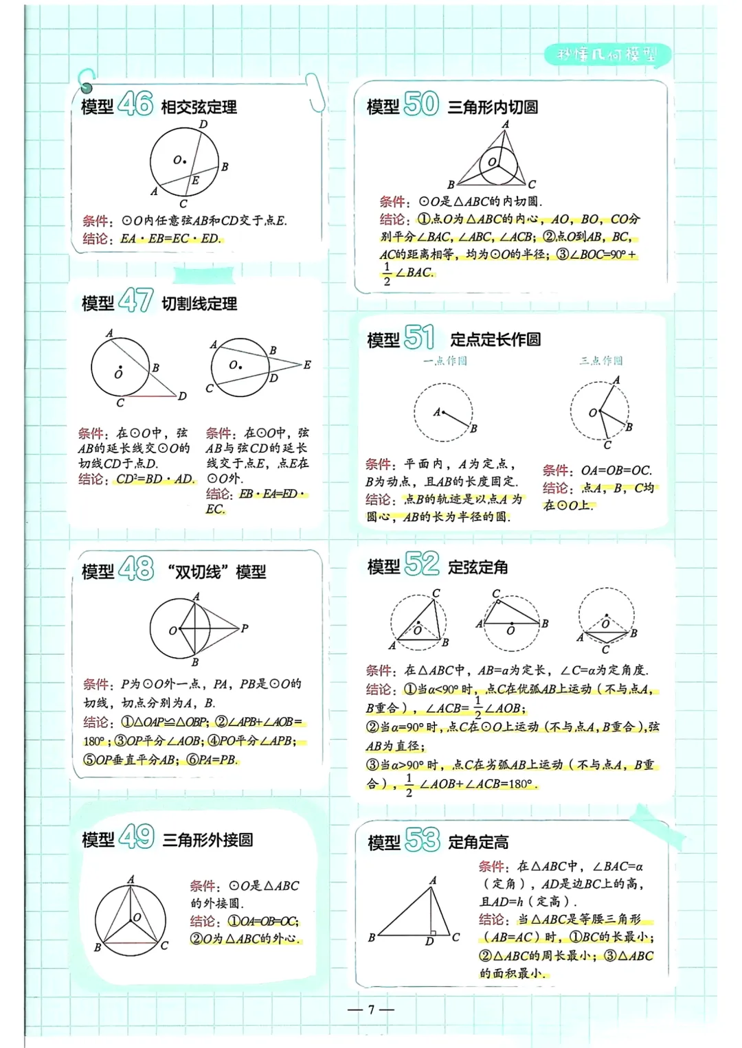 中考数学——考点速记手册 第7张