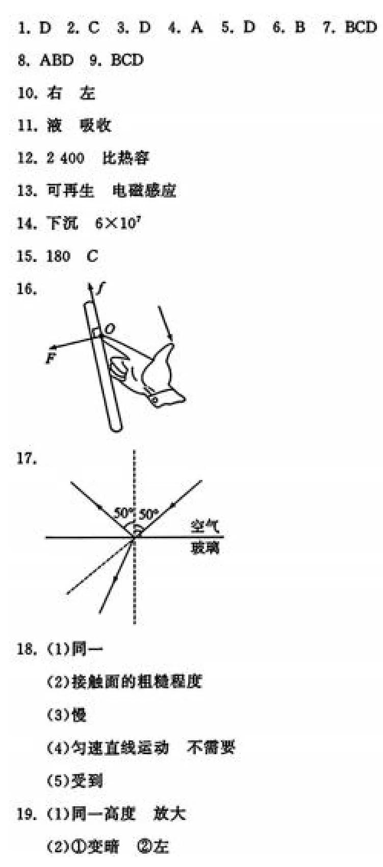 2026年中考物理模拟仿真卷(附答案) 第9张