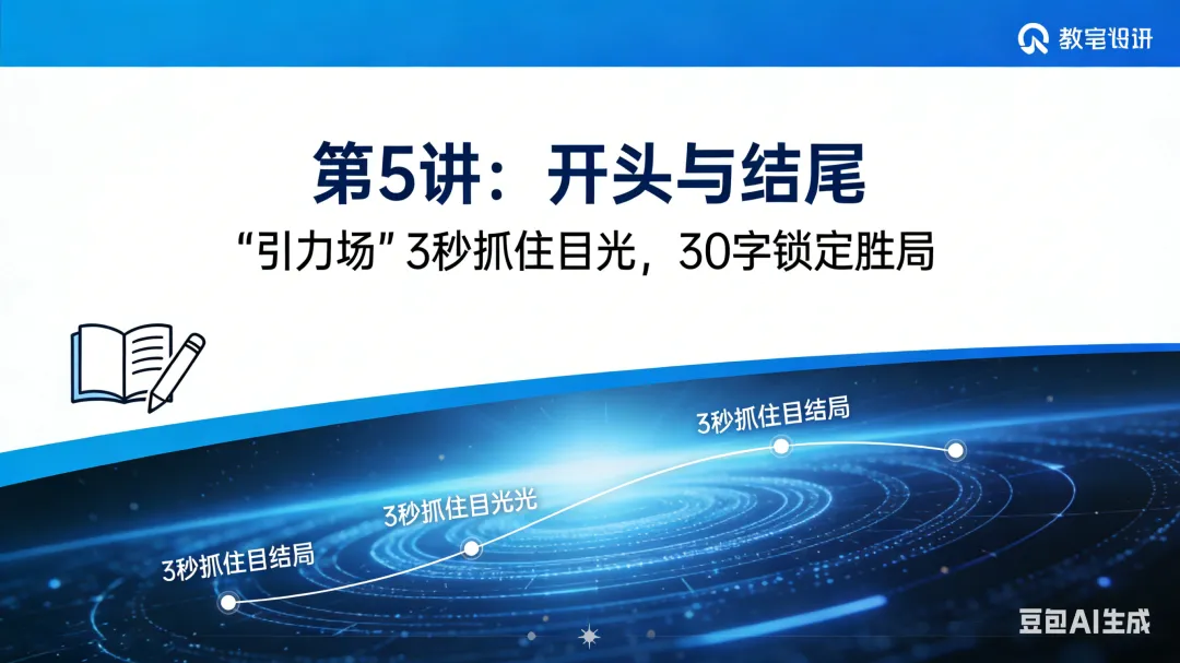 中考作文进化论|第5讲:开头与结尾“引力场” 第2张